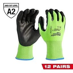 Guantes de Corte de Nitrilo alta resistencia M (12 pzas.)