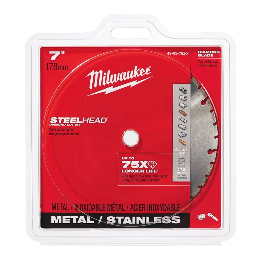 Disco diamantado 7" para corte de metal STEELHEAD