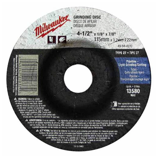 Disco p/ sbaste metal 4-1/2