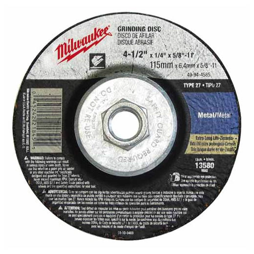 Disco p/ sbaste metal 4-1/2