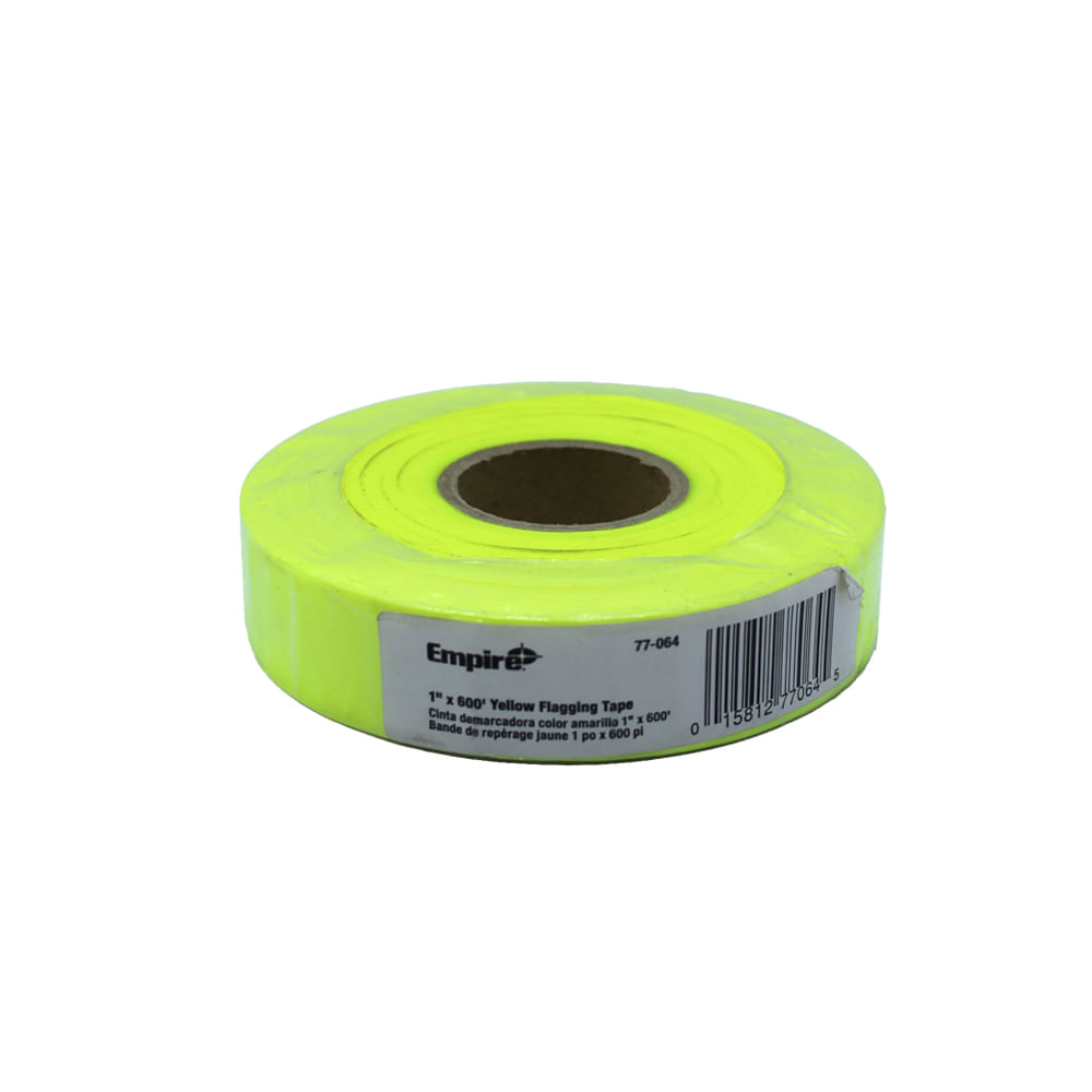 Cinta amarilla para banderin de 600'x1
