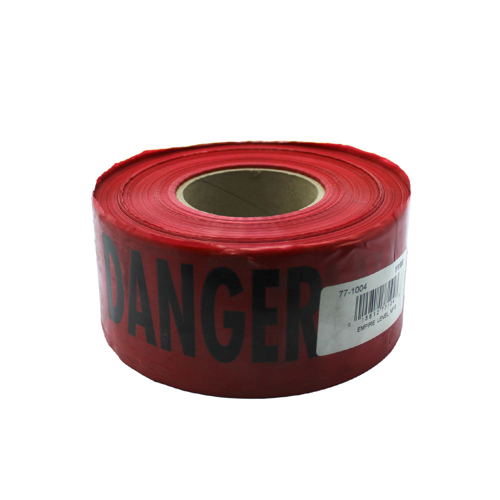 Cinta roja de advertencia de 500' (danger- peligro)