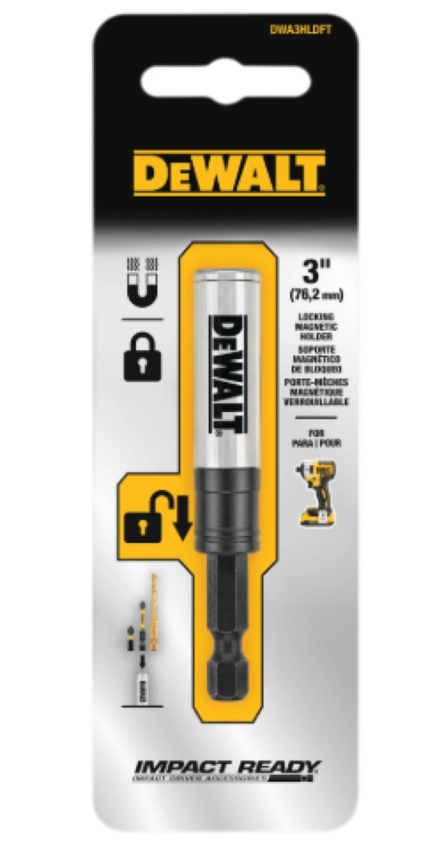 Porta puntas con sistema impact ready 3