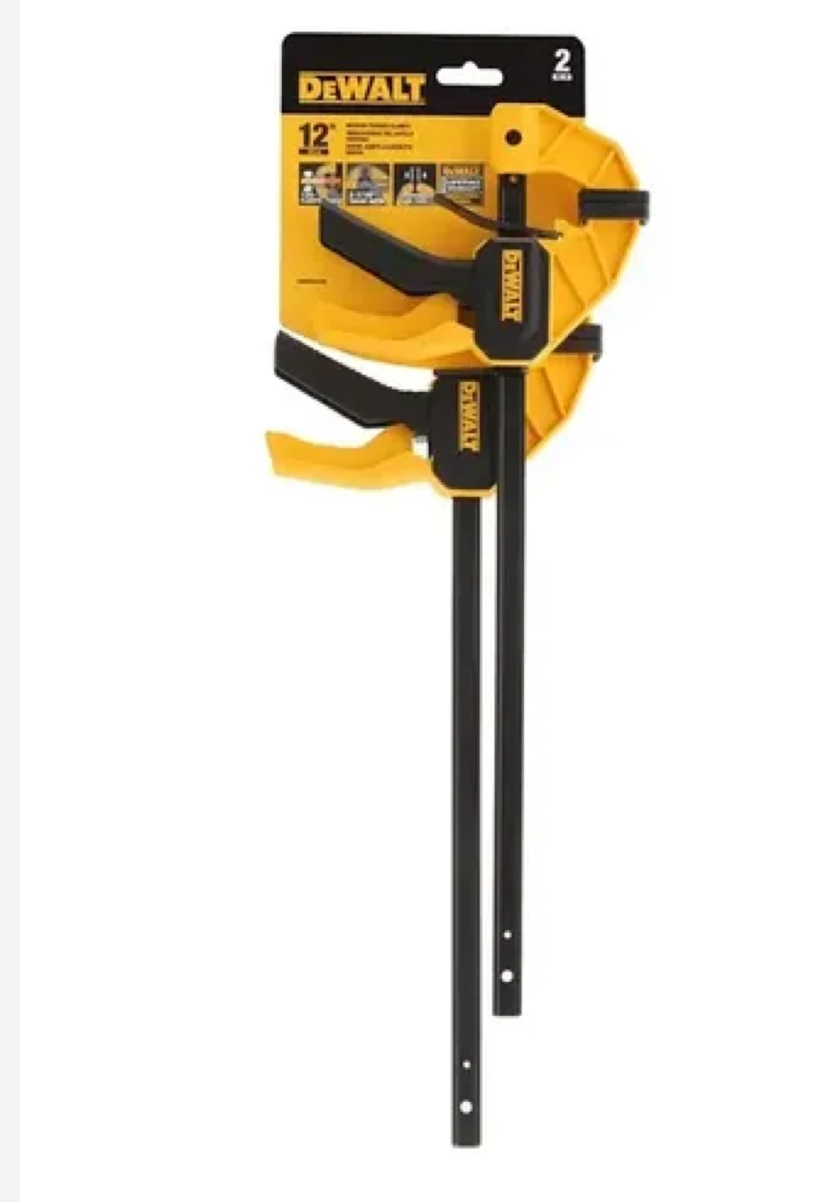 Dw sargentos mordz med 12in 2pz 100lb